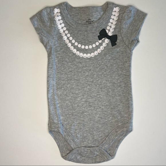 Little Treasure Girl Bodysuit 0-3M Set of 4 - Picture 5 of 9